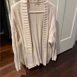 PacSun Cream Knit Cardigan